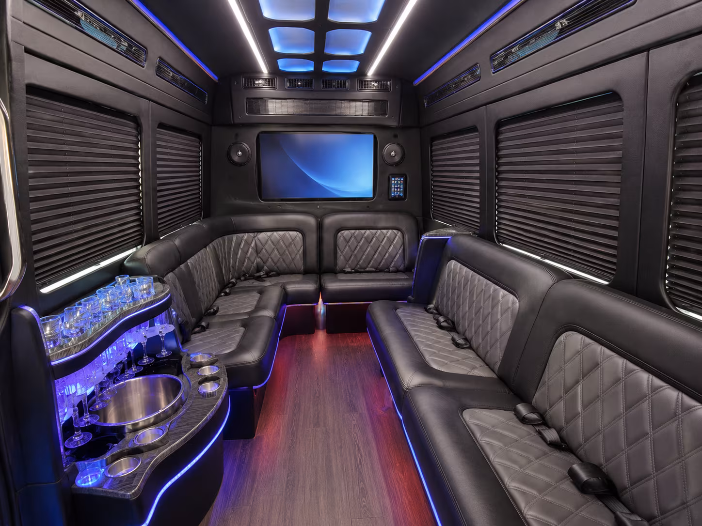 chico private event transportation onboard seating
