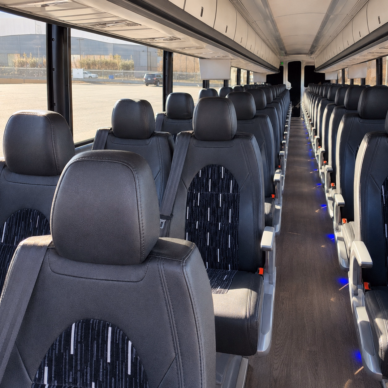 chico sporting event transportation onboard seating